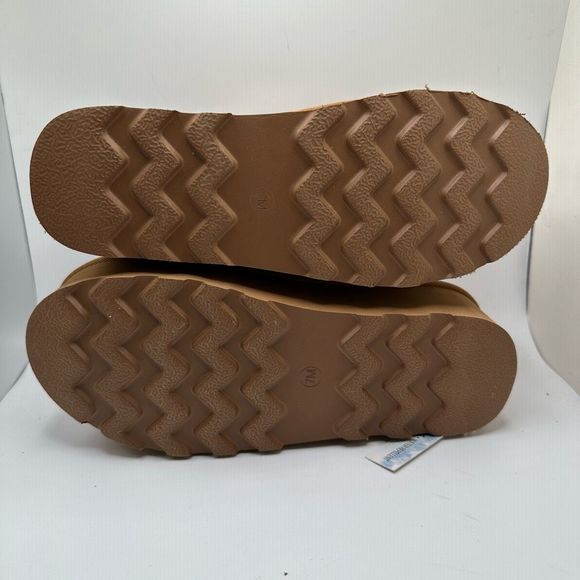 CUSHIONAIRE Women's Genuine Suede Cozy Mule Platform +Memory Foam 7 CHESTNUT - Picture 5 of 7